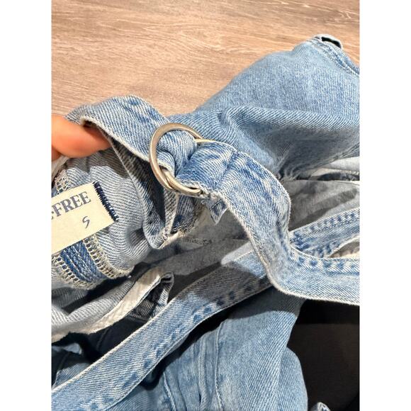 We The Free High Roller Denim Overalls Jumpsuit Small - Picture 6 of 9
